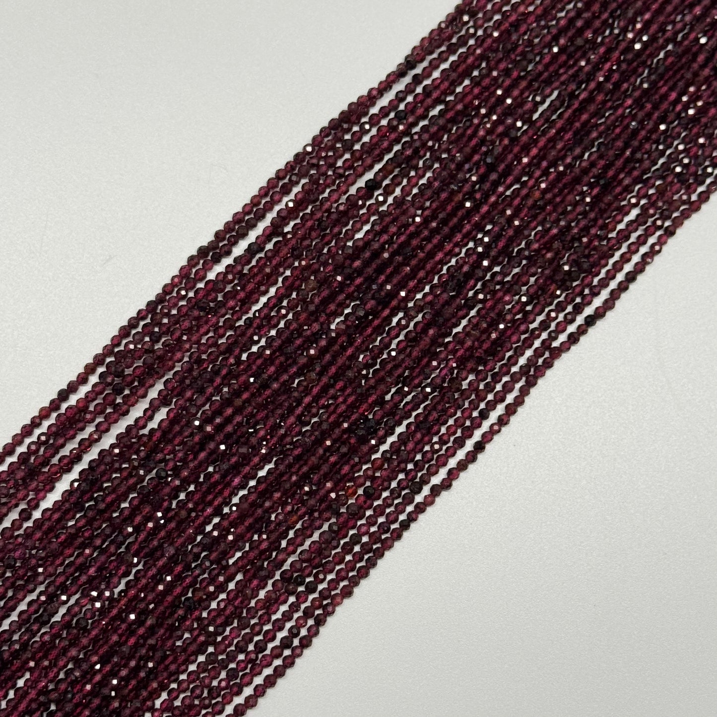 Rhodolite Grape Garnet Beads - Faceted Garnet Beads - Round Shape