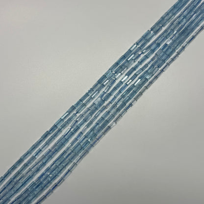 Topaz Faceted Tube Gemstone Beads (AA Quality)