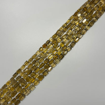 Natural African Citrine Tube Polished Beads