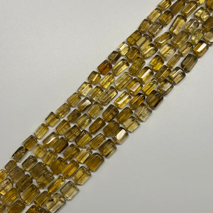 Natural African Citrine Tube Polished Beads