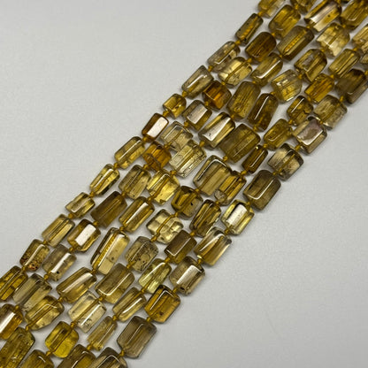Natural African Citrine Tube Polished Beads