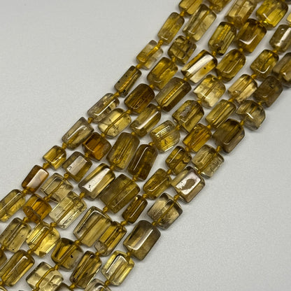 Natural African Citrine Tube Polished Beads