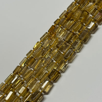 Natural African Citrine Tube Polished Beads
