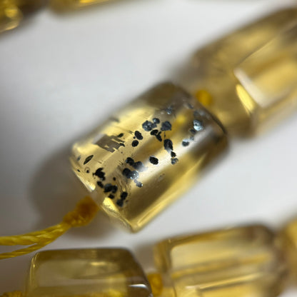 Natural African Citrine Tube Polished Beads