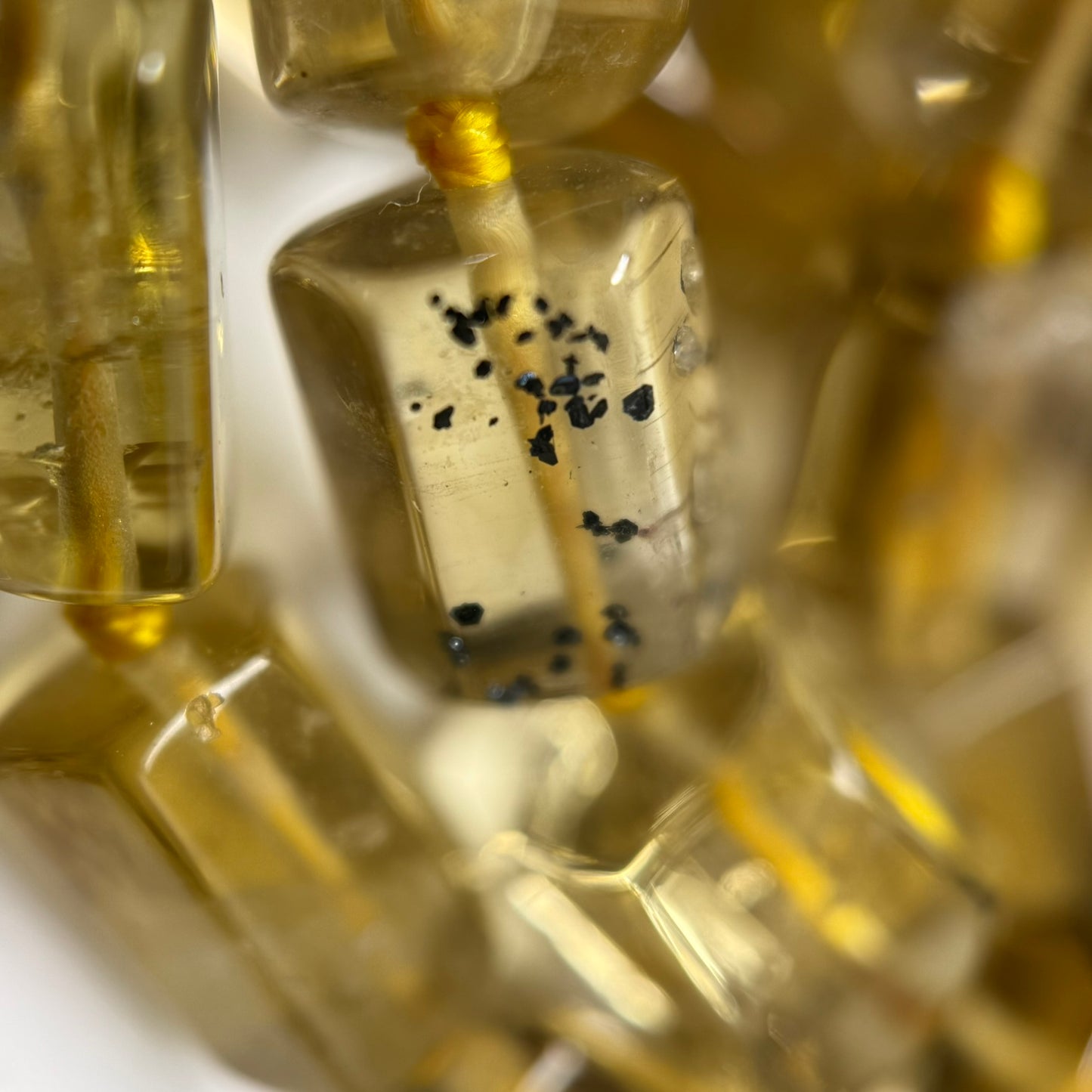 Natural African Citrine Tube Polished Beads