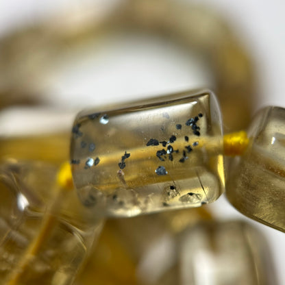 Natural African Citrine Tube Polished Beads