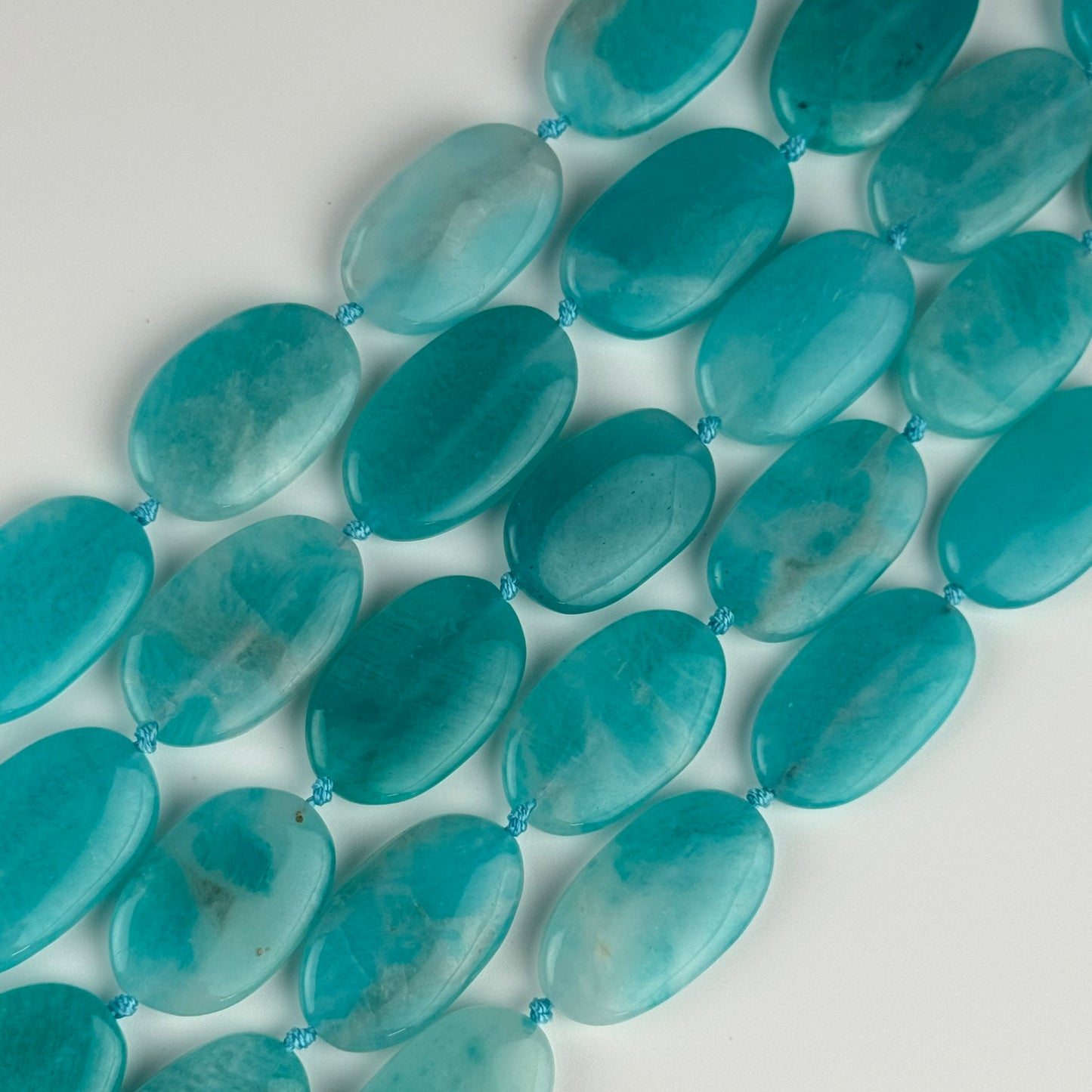 Amazonite Oval Shape Gemstone Beads