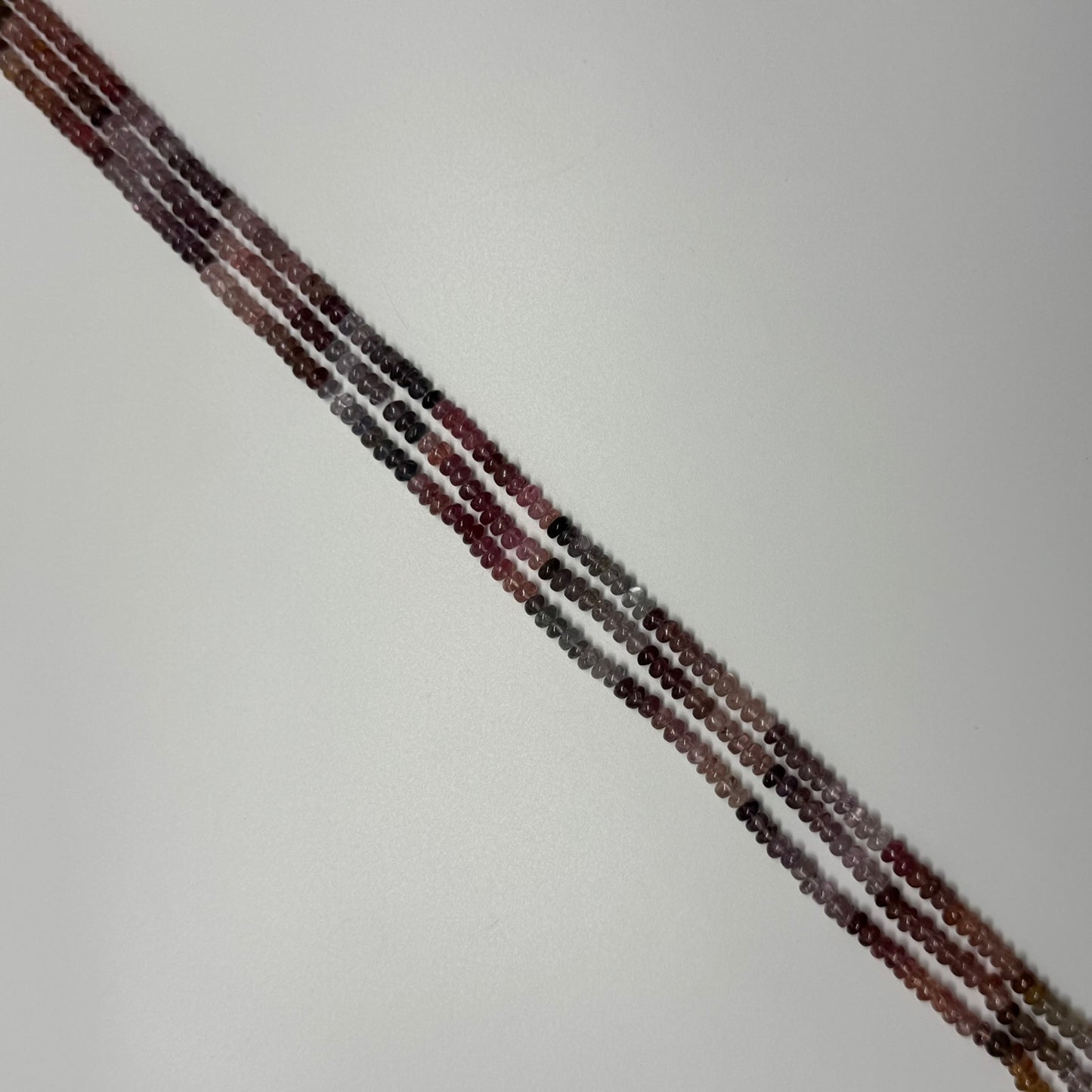 Multicolor Spinel Polished Rondelle Shape Gemstone Beads