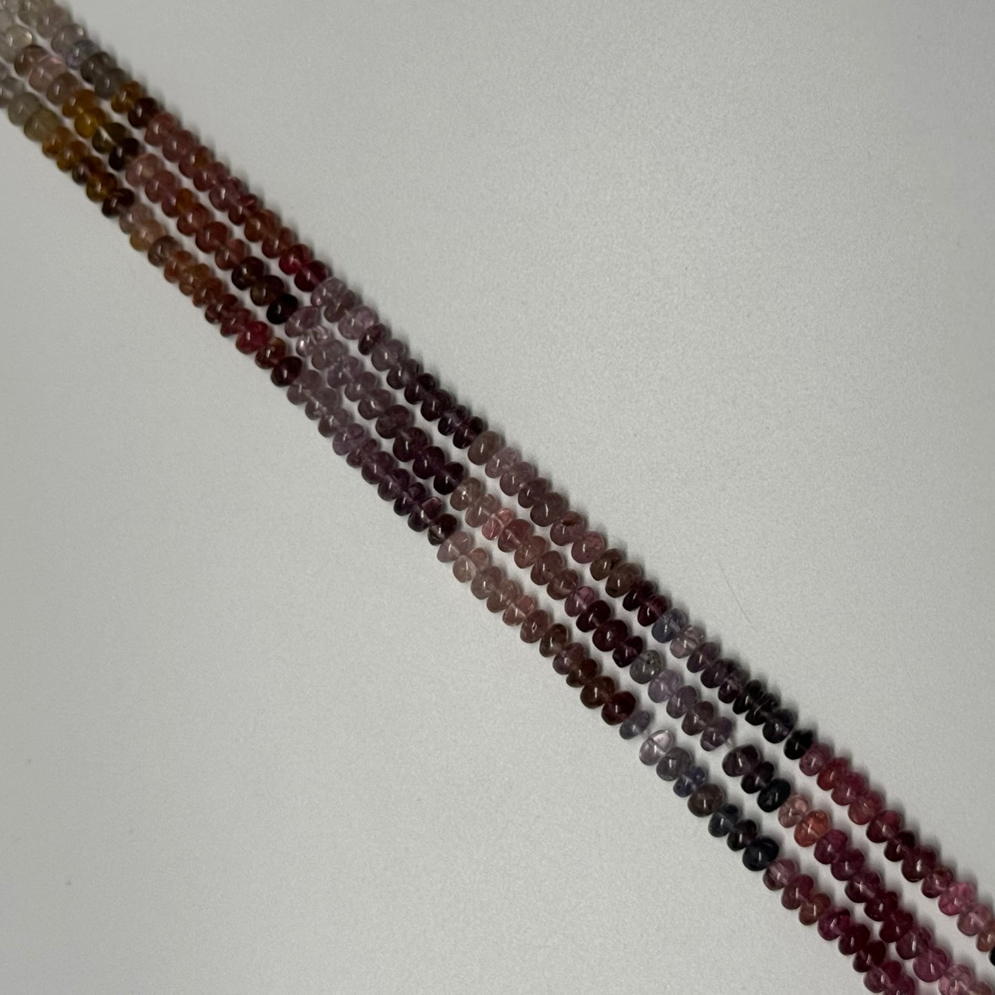 Multicolor Spinel Polished Rondelle Shape Gemstone Beads