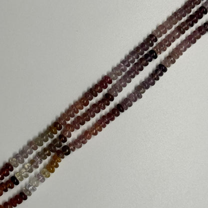 Multicolor Spinel Polished Rondelle Shape Gemstone Beads