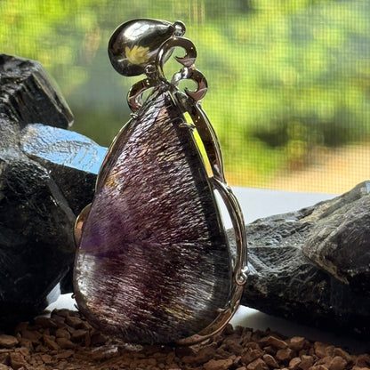 Sacred Seven Teardrop Pendant – Hand Fabricated Jewelry in 925 Sterling Silver