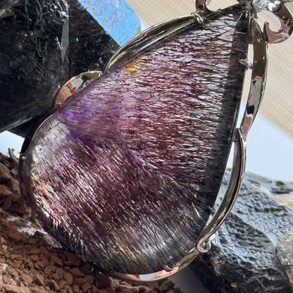 Sacred Seven Teardrop Pendant – Hand Fabricated Jewelry in 925 Sterling Silver