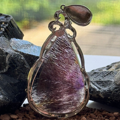 Sacred Seven Teardrop Pendant – Hand Fabricated Jewelry in 925 Sterling Silver