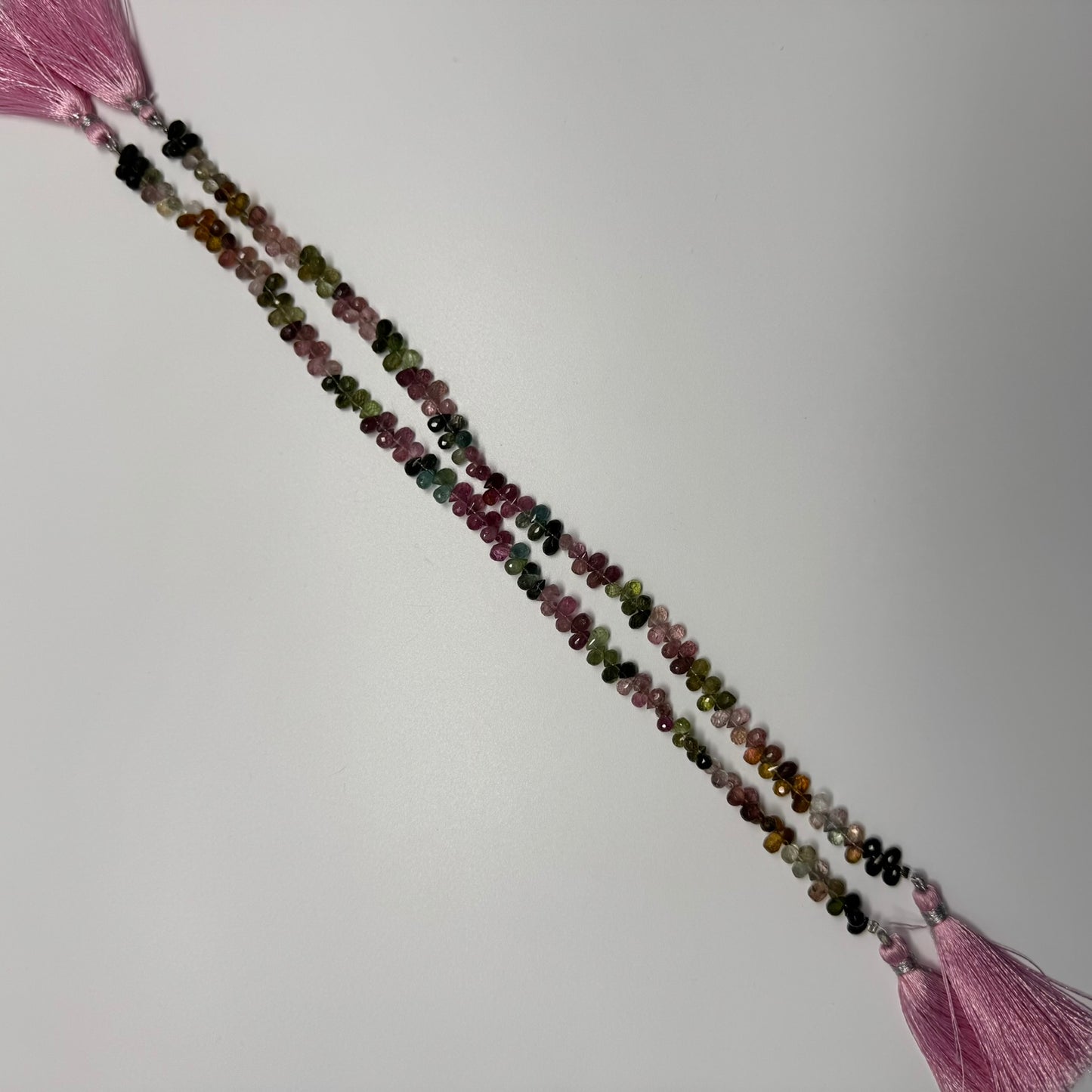 Multicolor Tourmaline Polished Briolette Shape Gemstone Beads