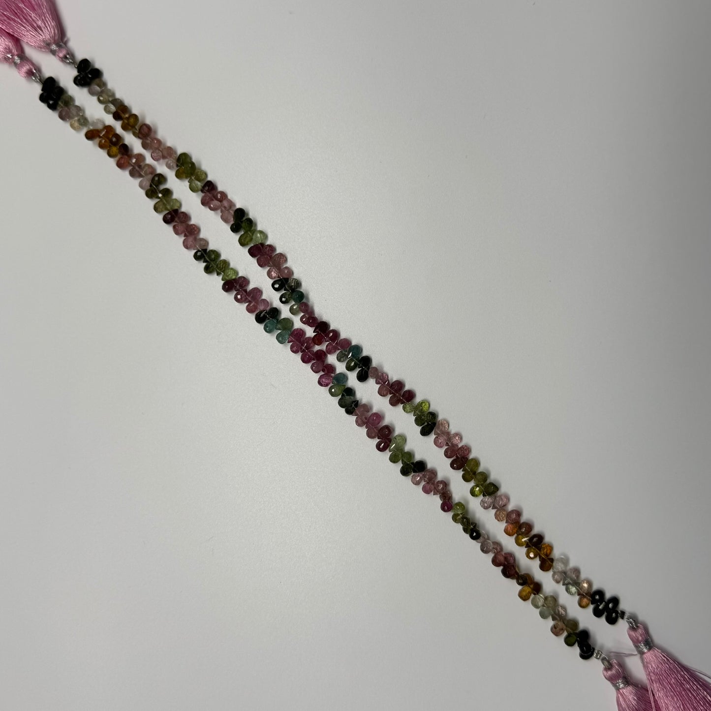 Multicolor Tourmaline Polished Briolette Shape Gemstone Beads