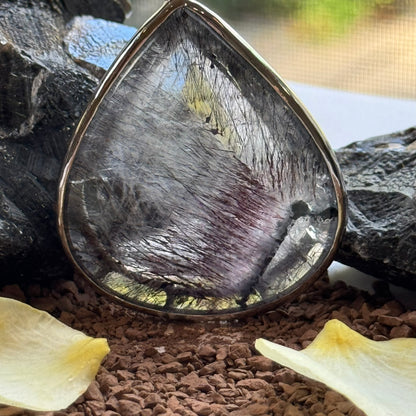 Sacred Seven Teardrop Pendant – Simple Bezel Set Jewelry in 925 Sterling Silver