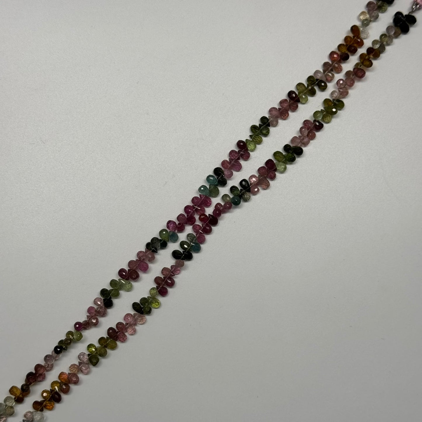 Multicolor Tourmaline Polished Briolette Shape Gemstone Beads