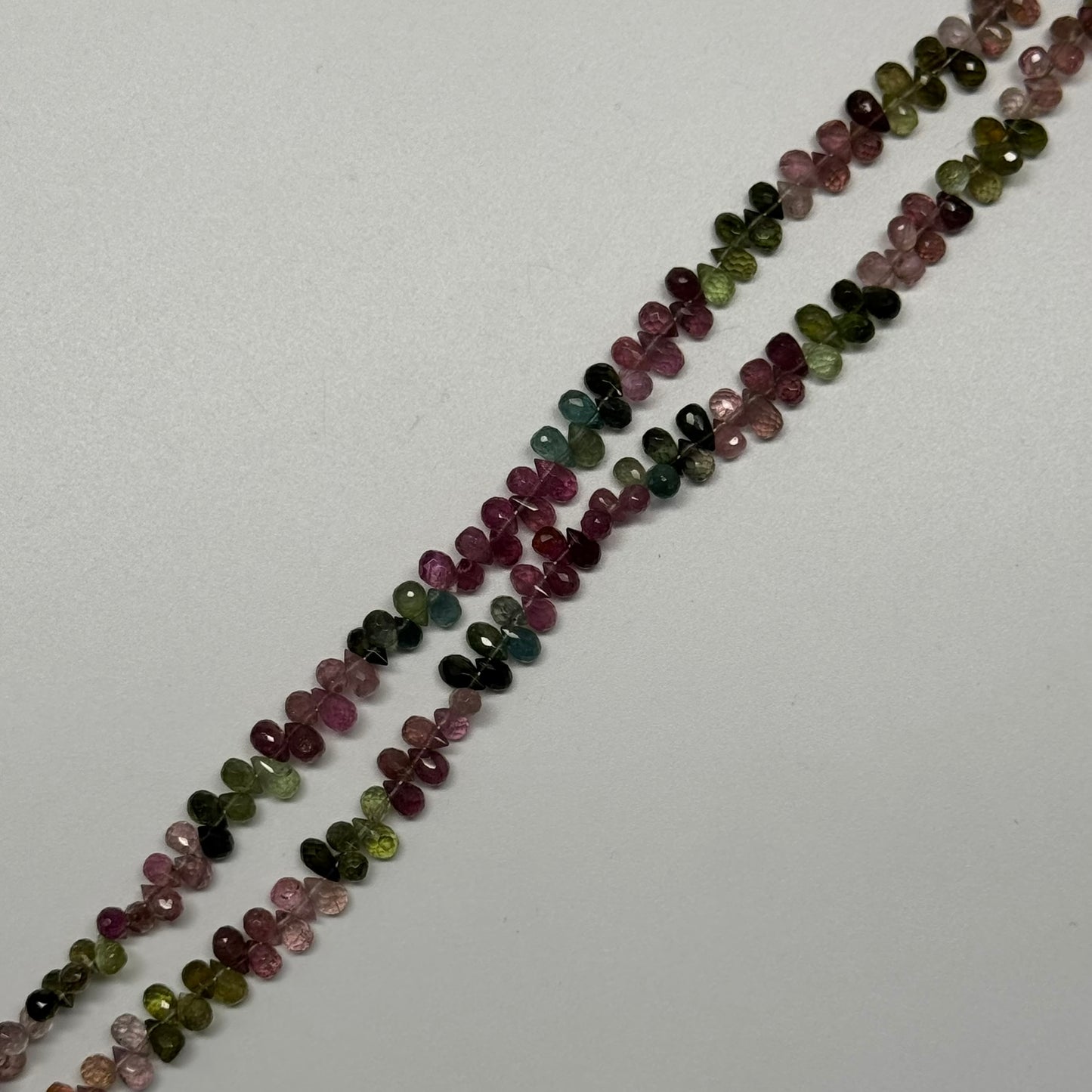 Multicolor Tourmaline Polished Briolette Shape Gemstone Beads