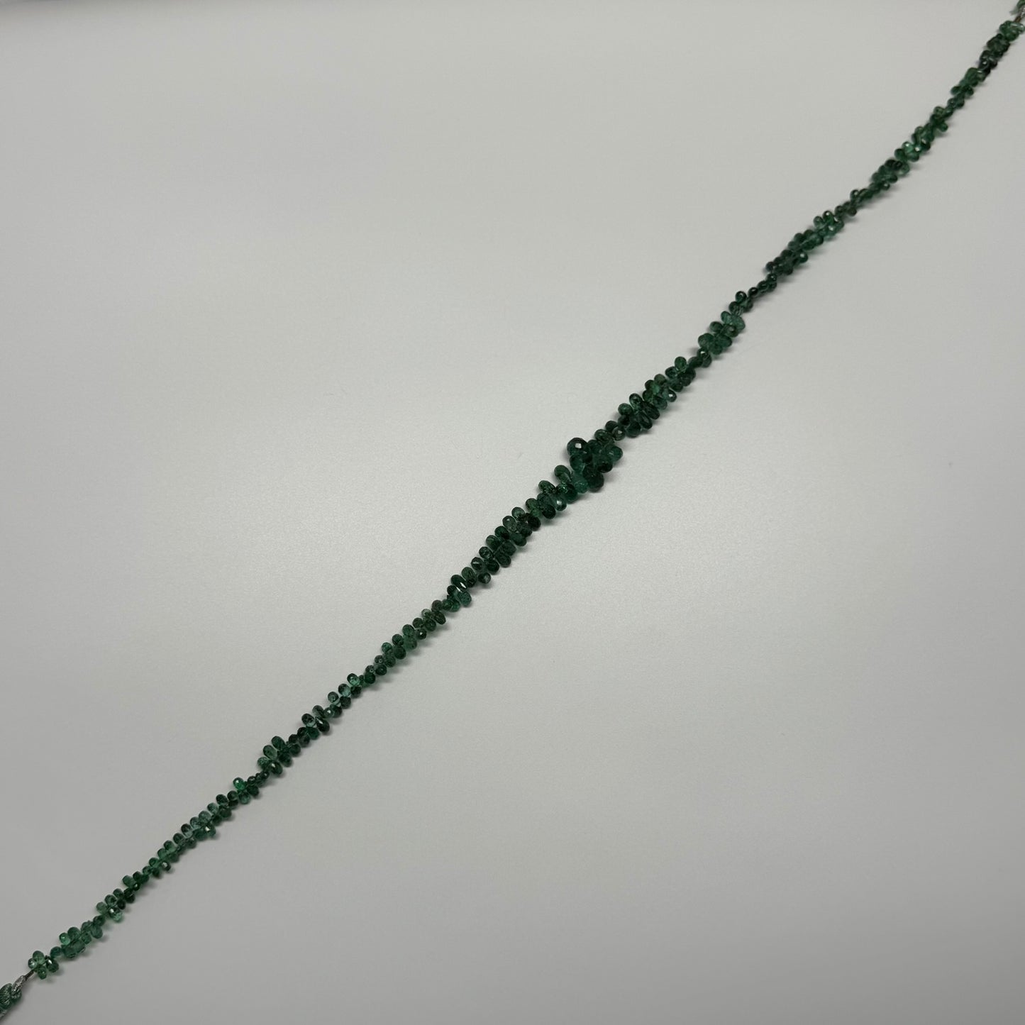 Emerald Faceted Briolette Shape Gemstone Beads