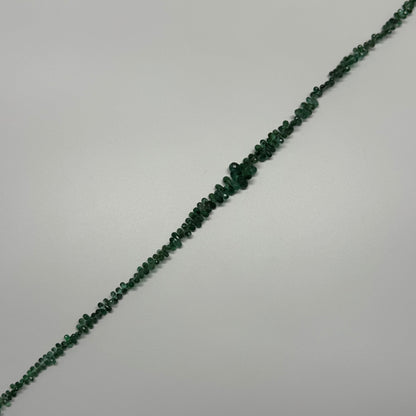Emerald Faceted Briolette Shape Gemstone Beads