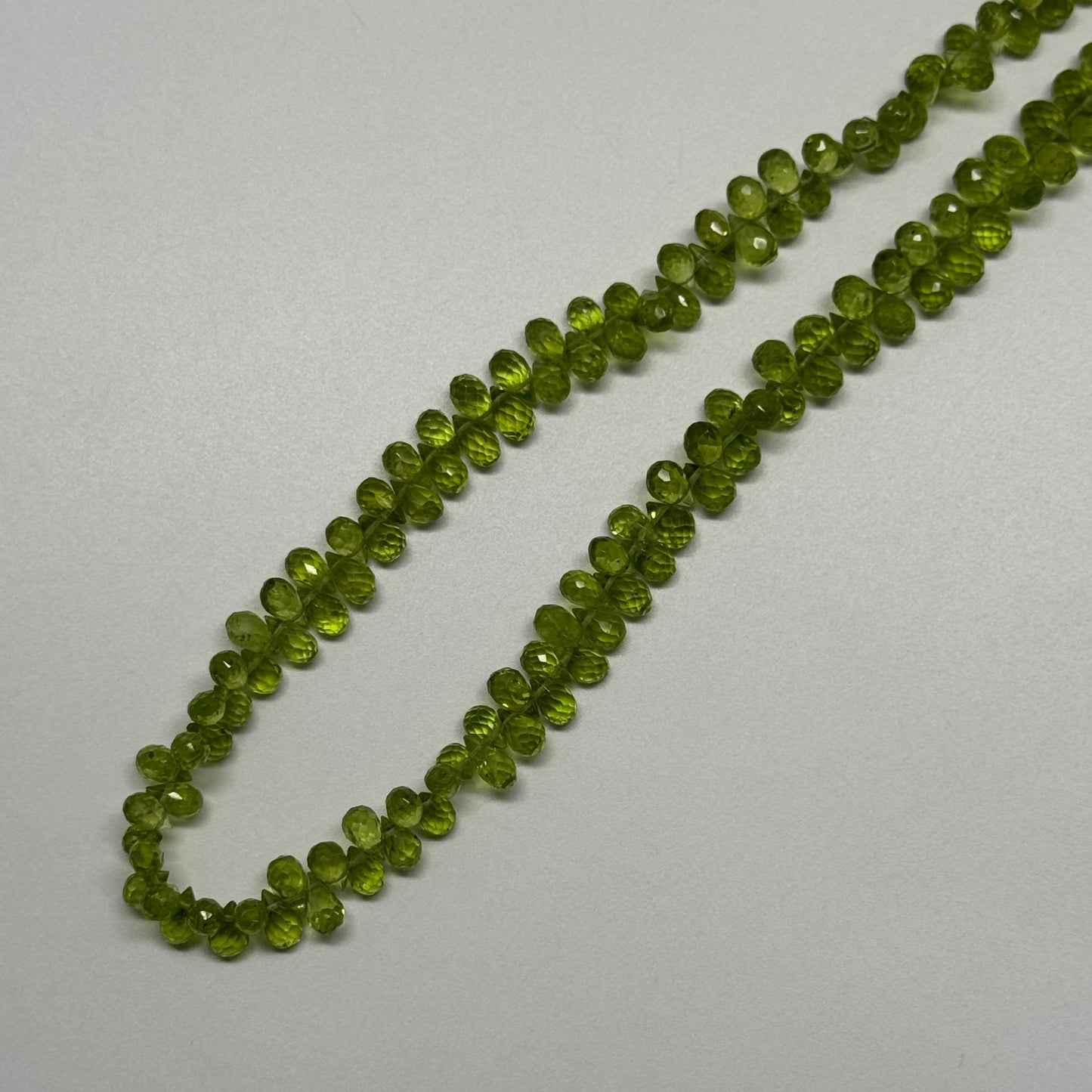 Peridot Faceted Briolette Shape Gemstone Beads