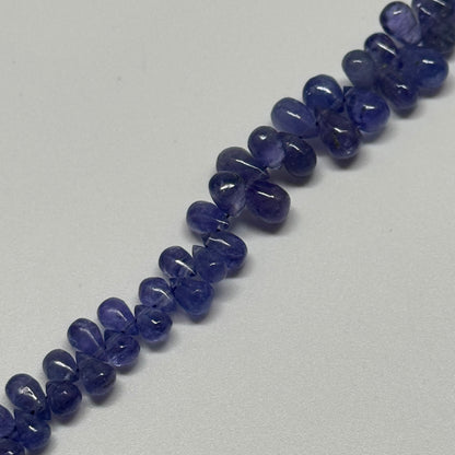 Tanzanite Pear Shape Polished Gemstone Beads