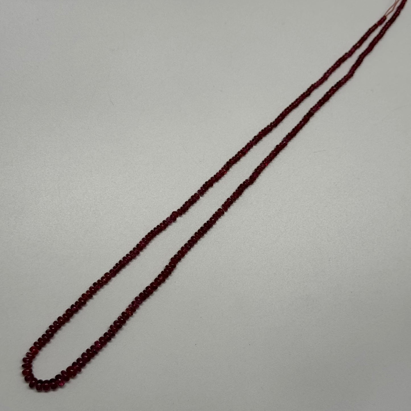 Red Spinel Gemstone Beads - Polished Rondelle - (AAA Quality)