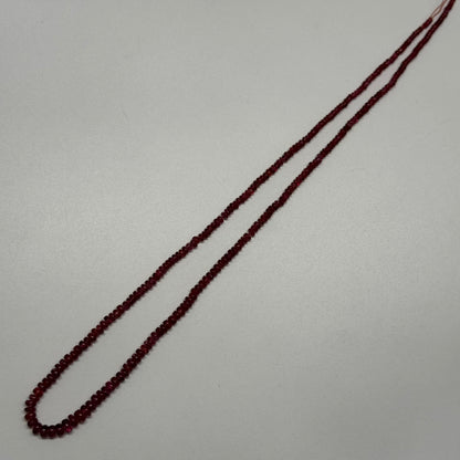 Red Spinel Gemstone Beads - Polished Rondelle - (AAA Quality)