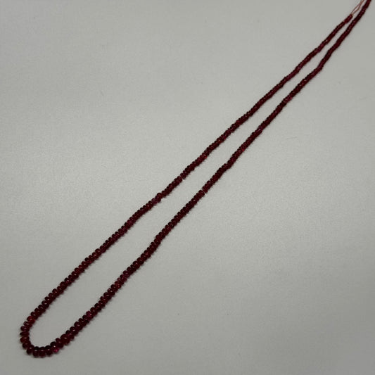 Red Spinel Gemstone Beads - Polished Rondelle - (AAA Quality)