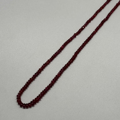 Red Spinel Gemstone Beads - Polished Rondelle - (AAA Quality)