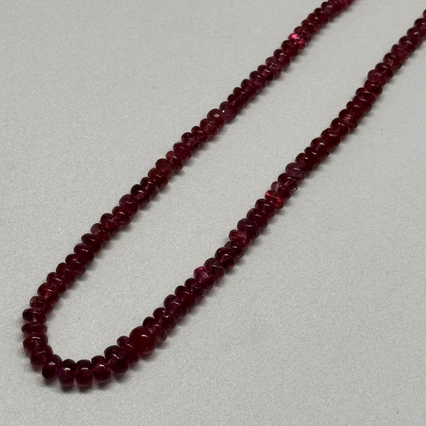 Red Spinel Gemstone Beads - Polished Rondelle - (AAA Quality)