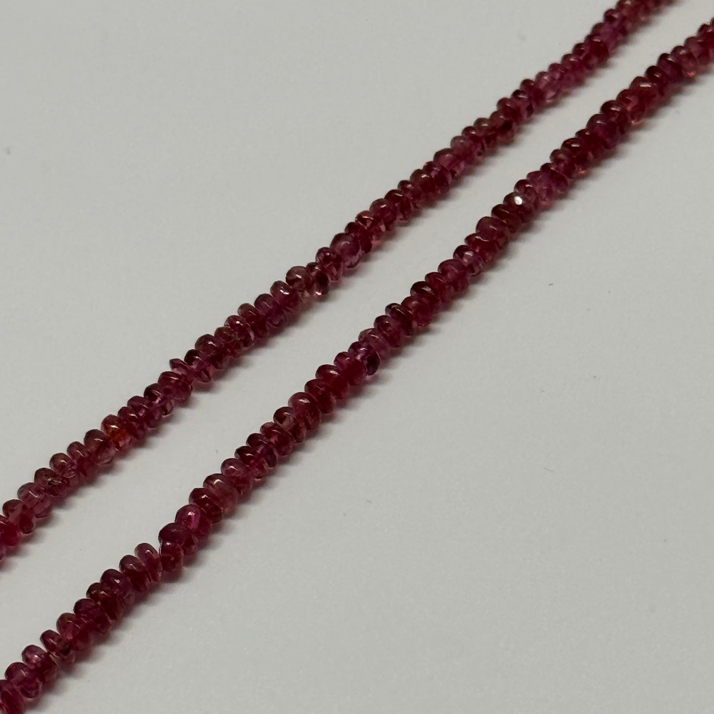 Red Spinel Gemstone Beads - Polished Rondelle - (AAA Quality)