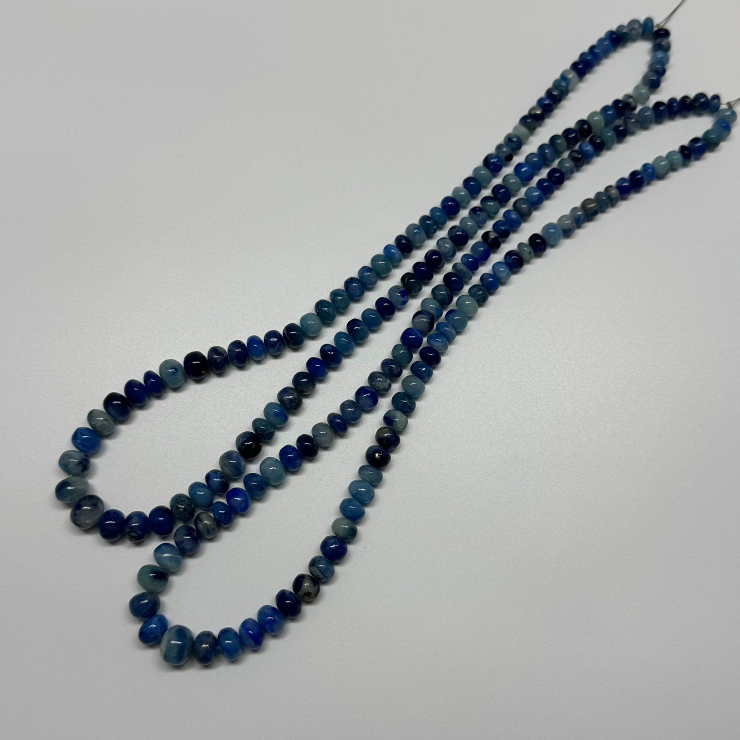 Afghanite Polished Rondelle Gemstone Beads (AA Quality)