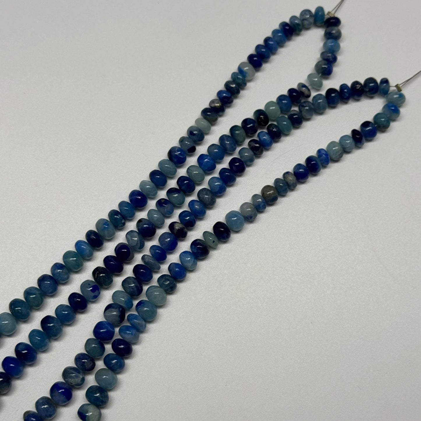 Afghanite Polished Rondelle Gemstone Beads (AA Quality)
