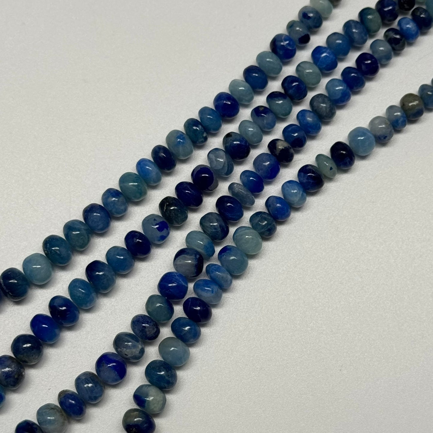 Afghanite Polished Rondelle Gemstone Beads (AA Quality)