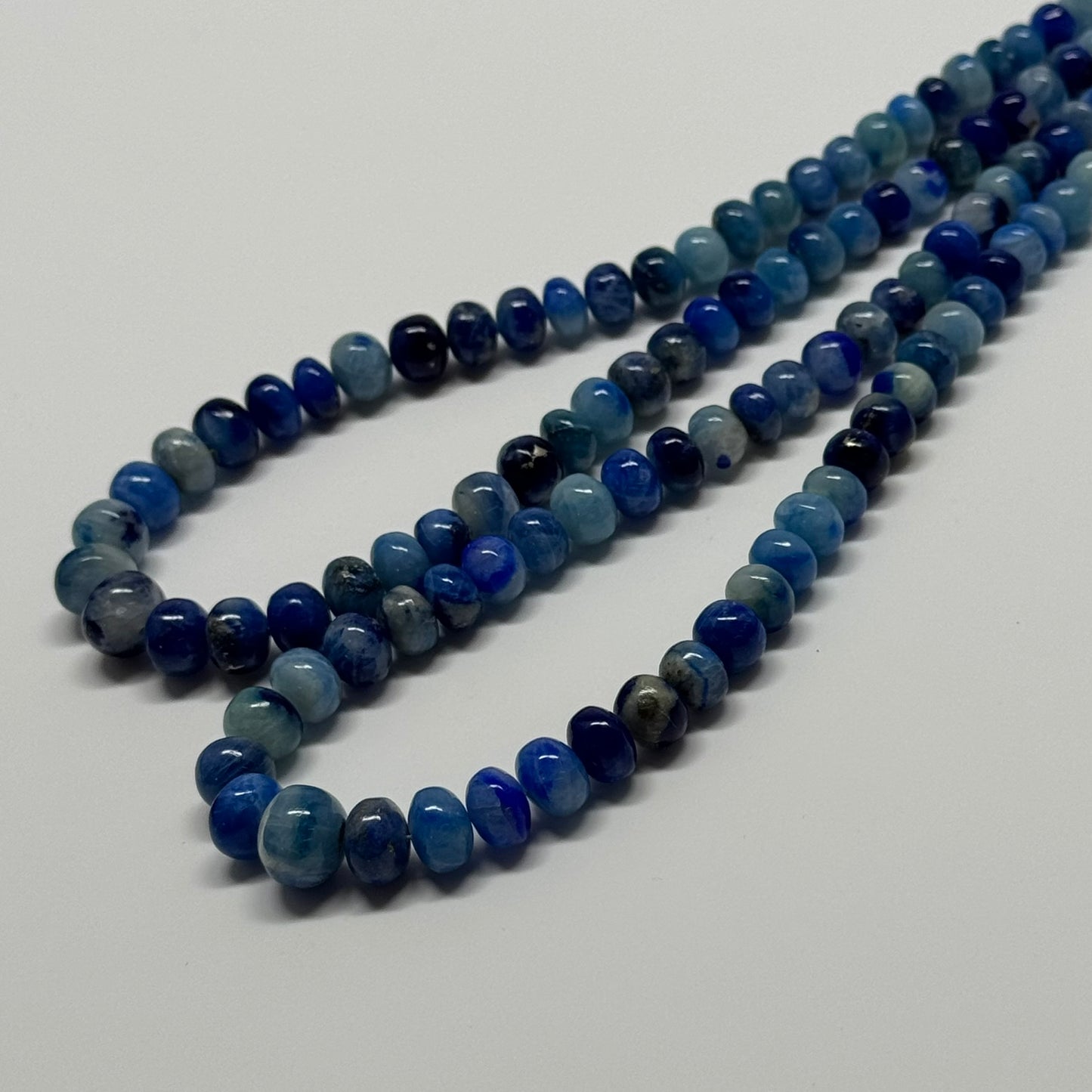 Afghanite Polished Rondelle Gemstone Beads (AA Quality)