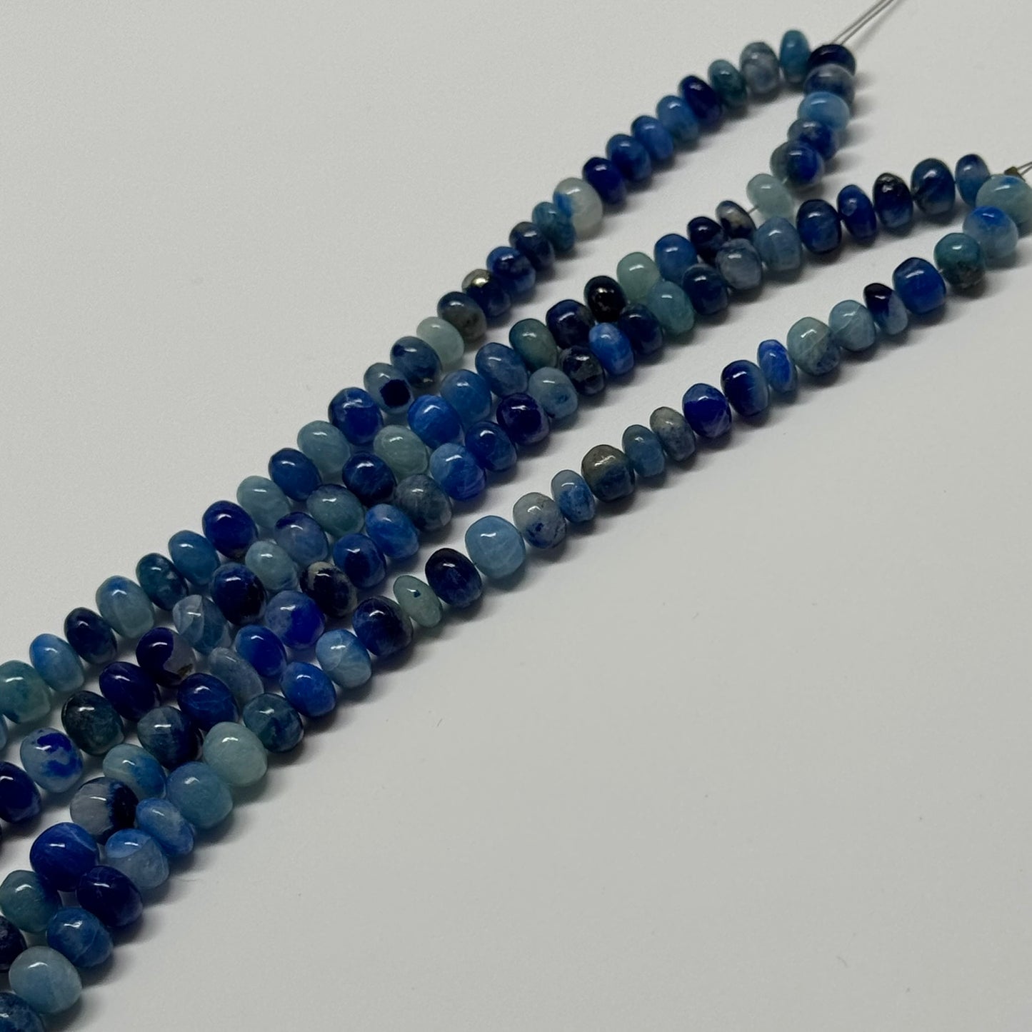 Afghanite Polished Rondelle Gemstone Beads (AA Quality)