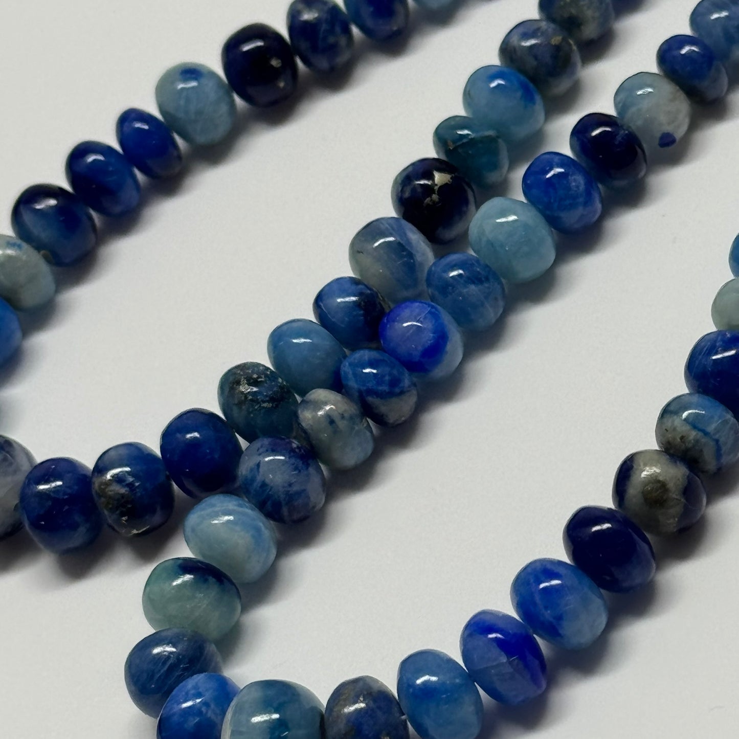 Afghanite Polished Rondelle Gemstone Beads (AA Quality)