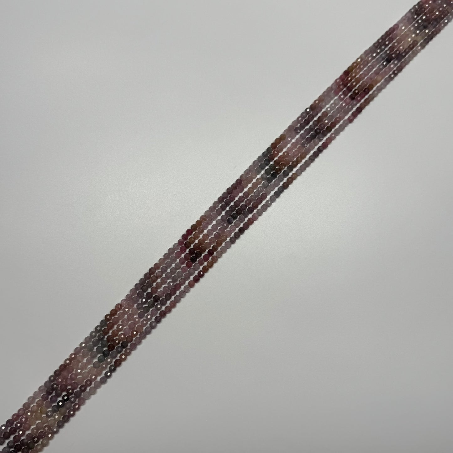 Red Spinel Faceted Round Beads - (AA Quality)