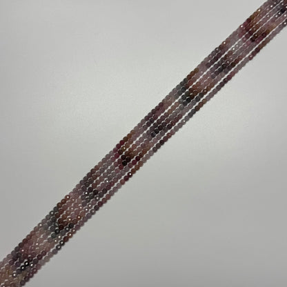 Red Spinel Faceted Round Beads - (AA Quality)