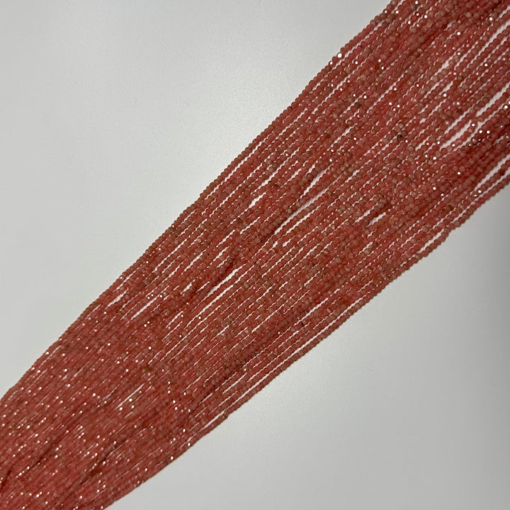 Faceted Rondelle gemstone beads