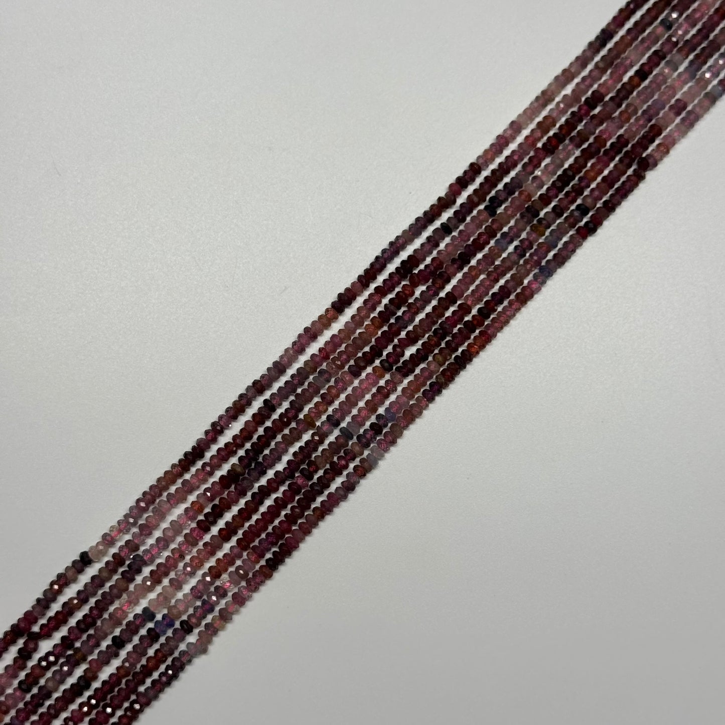 Red Spinel Gemstone Beads - Faceted Rondelle - (AAA Quality)