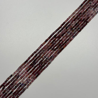 Red Spinel Gemstone Beads - Faceted Rondelle - (AAA Quality)