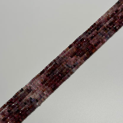 Red Spinel Gemstone Beads - Faceted Rondelle - (AAA Quality)
