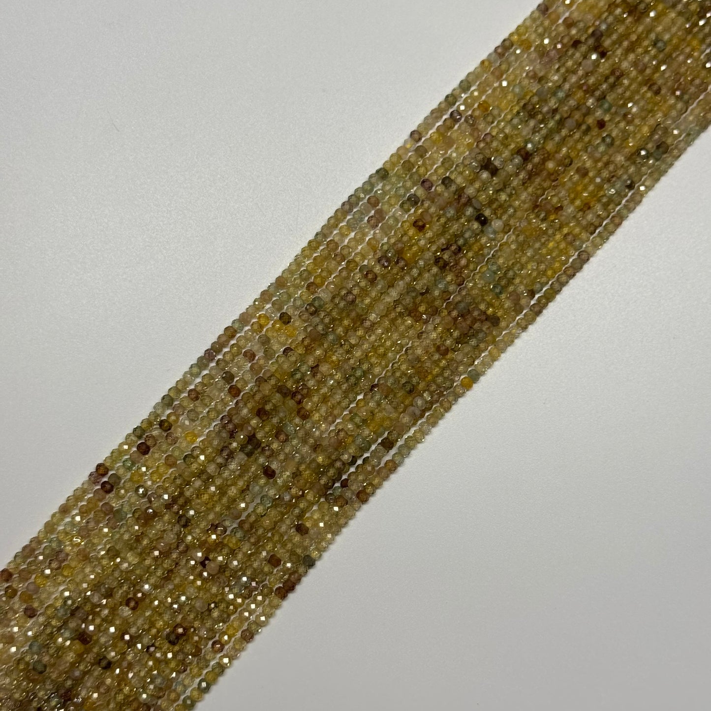 Zircon Faceted Rondelle Gemstone Beads (AA Quality)