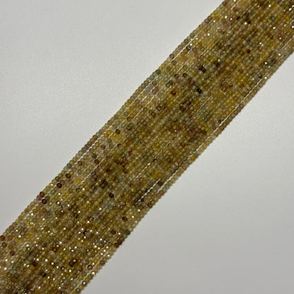 Zircon Faceted Rondelle Gemstone Beads (AA Quality)