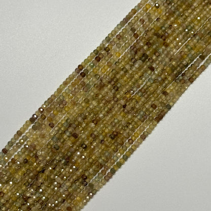 Zircon Faceted Rondelle Gemstone Beads (AA Quality)