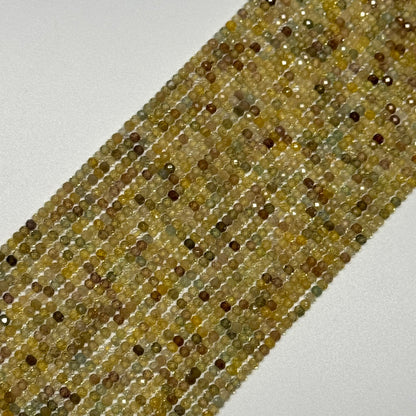 Zircon Faceted Rondelle Gemstone Beads (AA Quality)