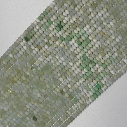 Chrysoprase Beads - Faceted Rondelle