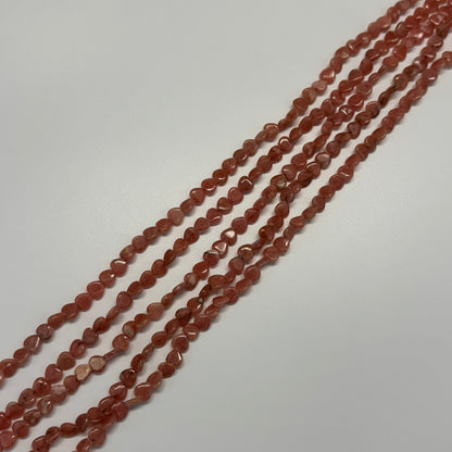 Rhodochrosite Polished Heart Shape Beads